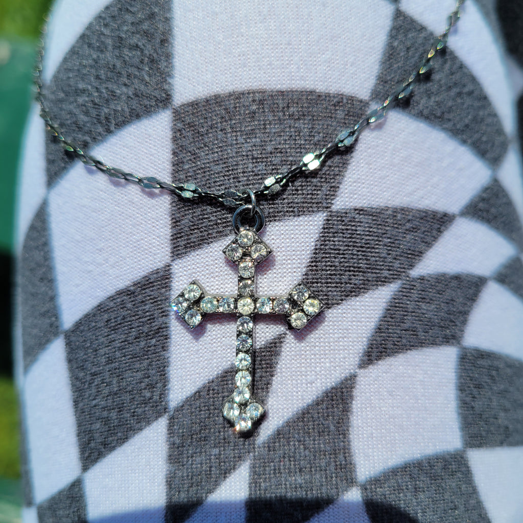 Black Cross Necklace