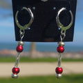 Simple Red/Silver Hoops